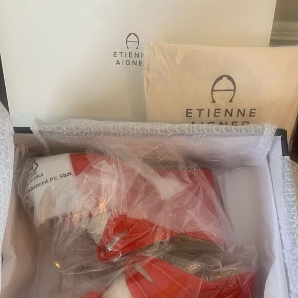 Etienne Aigner desire platform soft suede leather wedge sandal💥 size 9,5 - Picture 8 of 11